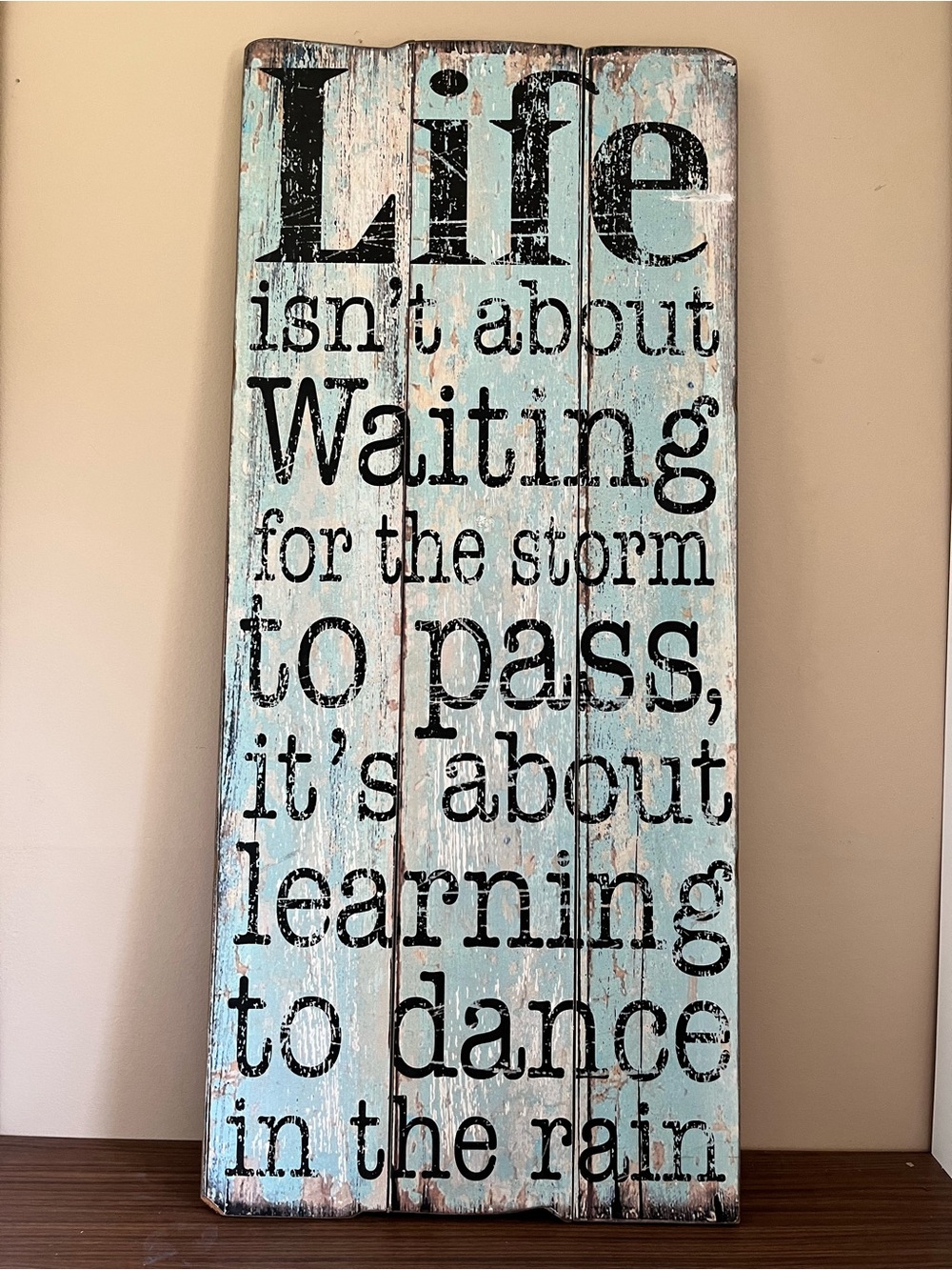 Rustic Inspirational Quote Wall Sign Farmhouse Coastal Beach House Decor